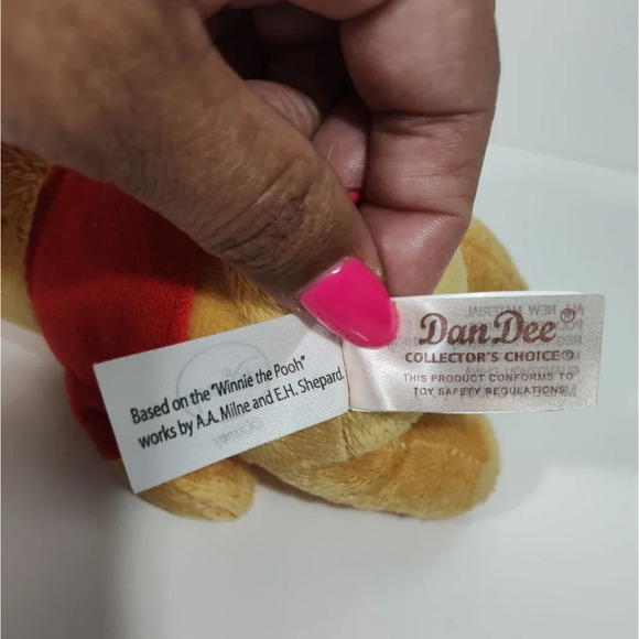 Disney Winnie The Pooh Plush Toy With Bunny Ears By Dan Dee Collectible Easter - Picture 4 of 6